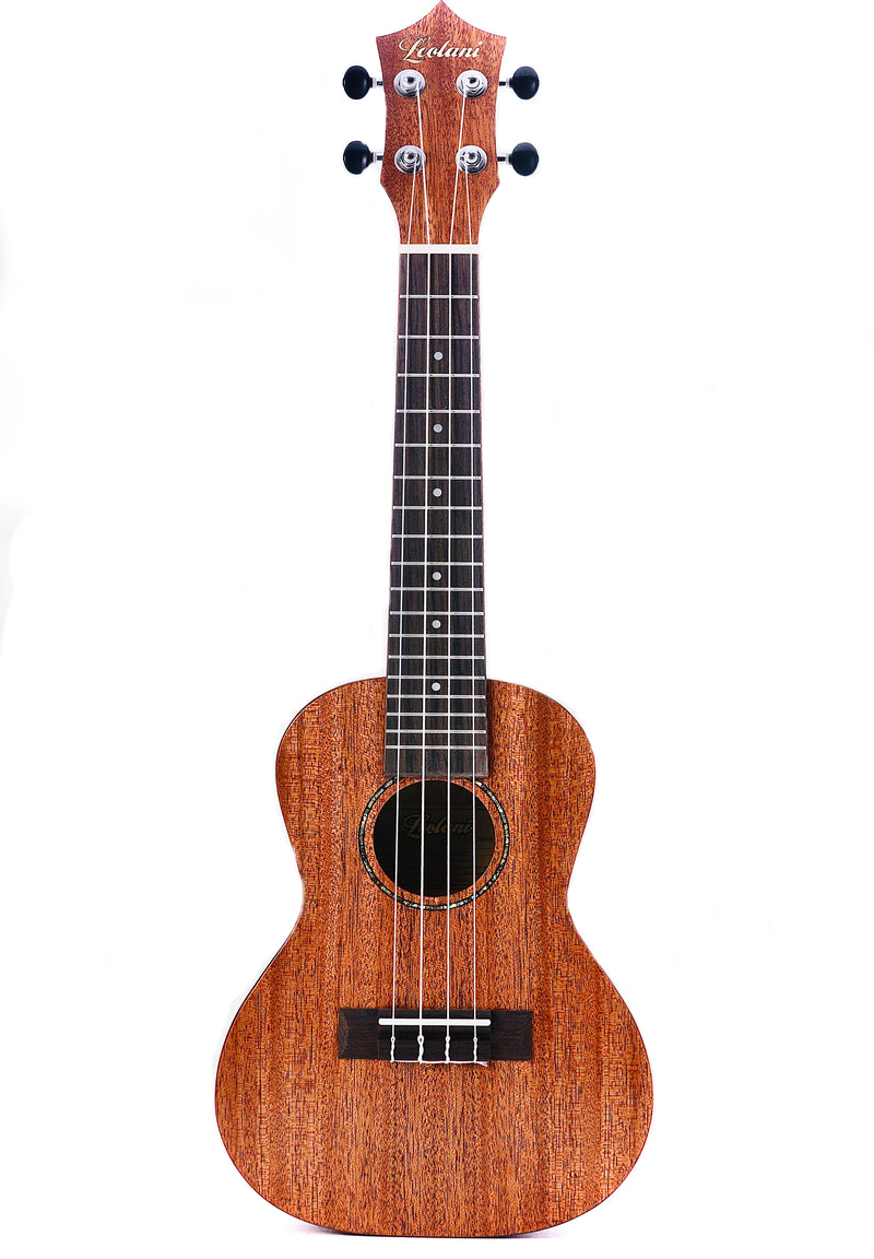 Leolani Concert Solid Top Mahogany TUX Finish Ukulele