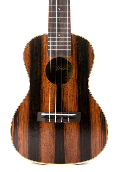 Leolani Concert Macassar Ebony TUX Finish Ukulele