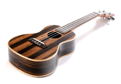 Leolani Concert Macassar Ebony TUX Finish Ukulele