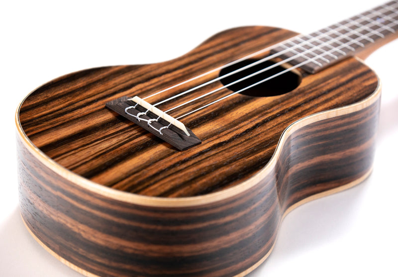 Leolani Tenor Macassar Ebony TUX Finish Ukulele